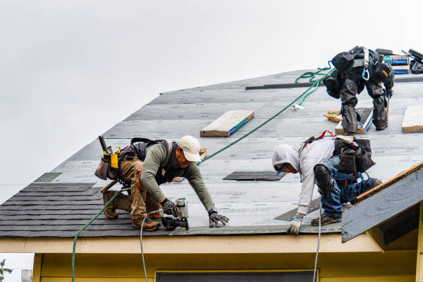 Professional Gutter Installation technician working in Ridgeway, OH